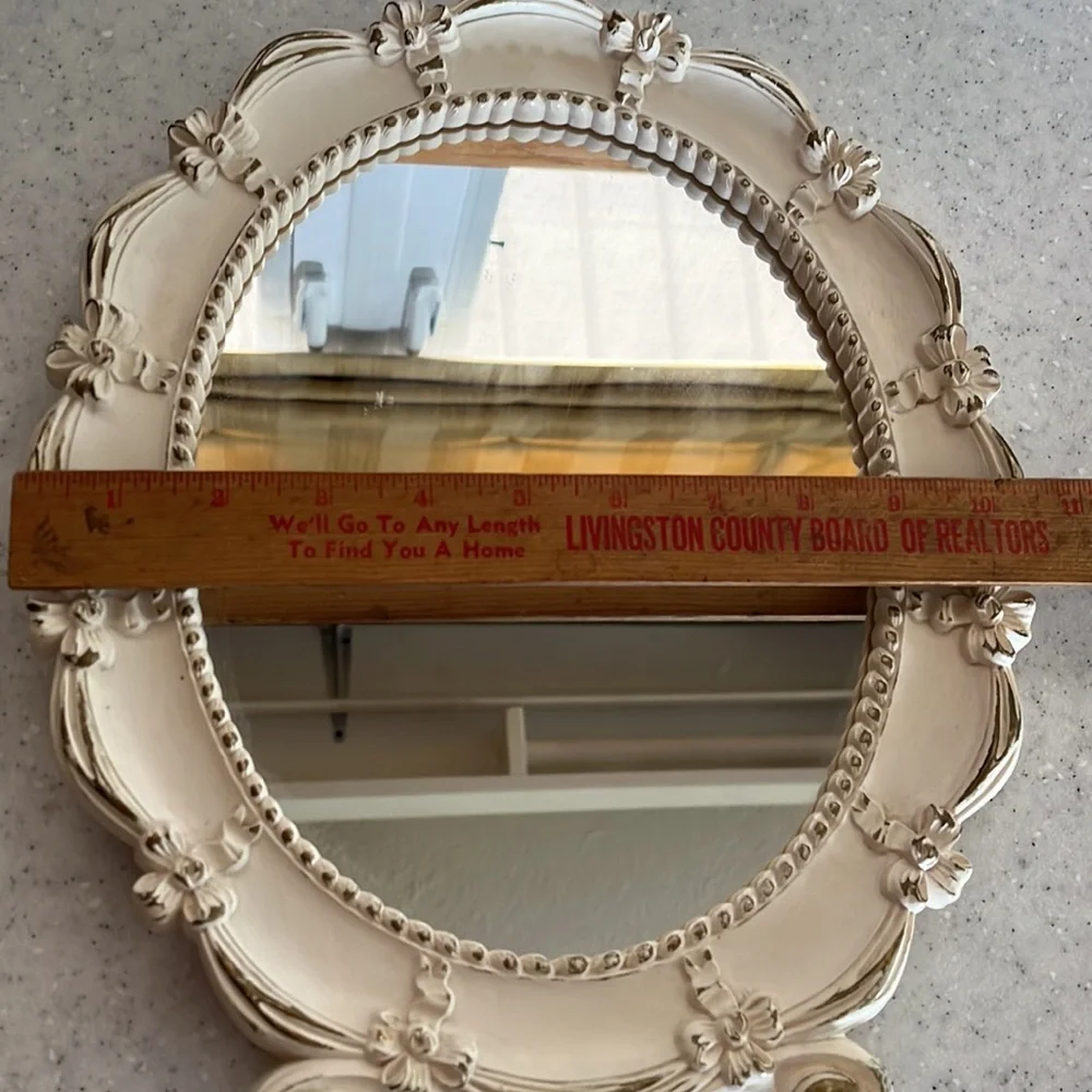 Vintage 40s SYROCO Easel Mirror~Shabby Chic~Cottage Core~MCM